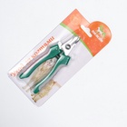 Когтерез боковой малый с нескользящими ручками, отверстие 9 мм, зелёный с серым - Фото 7