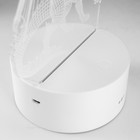 Светильник сенсорный «Дракон» LED 7 USB/от батареек белый 13×9.5×15.5 см RISALUX 7411443 - фото 11630696