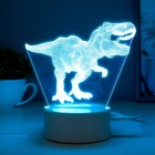 Светильник сенсорный "Тираннозавр" LED 7 USB/от батареек белый 16х9,5х16см RISALUX - Фото 9