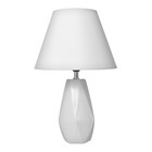 Настольная лампа 16873/1WT E14 40 Вт белый 23×23×36 см RISALUX - Фото 7