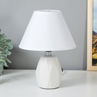 Настольная лампа 16877/1WT E14 40Вт белый 18х18х24 см RISALUX - фото 318788687