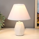 Настольная лампа 16877/1WT E14 40 Вт белый 18×18×24 см RISALUX - Фото 2