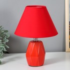 Настольная лампа 16877/1RD E14 40Вт красный 18х18х24 см RISALUX - фото 318788694