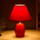 Настольная лампа 16877/1RD E14 40Вт красный 18х18х24 см RISALUX - Фото 3