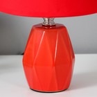 Настольная лампа 16877/1RD E14 40Вт красный 18х18х24 см RISALUX - Фото 5
