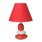 Настольная лампа 16877/1RD+WT E14 40Вт красно-белый 21х21х30 см RISALUX - Фото 7