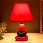 Настольная лампа 16877/1BK+RD E14 40 Вт черно-красный 21×21×30 см - Фото 3