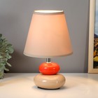 Настольная лампа 16878/1GR+RD E14 40Вт серо-красный 16х16х25 см RISALUX - Фото 2