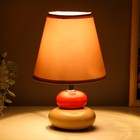 Настольная лампа 16878/1GR+RD E14 40Вт серо-красный 16х16х25 см RISALUX - Фото 3