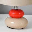 Настольная лампа 16878/1GR+RD E14 40Вт серо-красный 16х16х25 см RISALUX - Фото 5