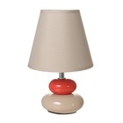 Настольная лампа 16878/1GR+RD E14 40 Вт серо-красный 16×16×25 см RISALUX - Фото 7