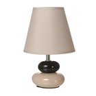 Настольная лампа 16878/1GR+BK E14 40 Вт серо-черный 16×16×25 см RISALUX - Фото 6