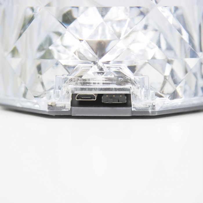 Настольная лампа "Хрустальный замок" LED 1Вт  4000К USB сенсорный 9х9х21.5 см RISALUX - фото 1908844434