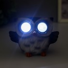 Фигурка светящийся полистоун «Филин-малыш: привет», от солнечной батареи, 7.5×7×9.5 см 7510604