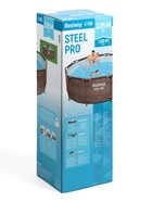 Бассейн каркасный Steel Pro, 305×100 см, круглый, цвет ротанг, 5617P Bestway - Фото 8