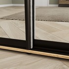 Шкаф-купе «Сим З», 1500×600×2300 мм, ЛДСП/зеркало, с ящиками, цвет дуб крафт золотой - Фото 5