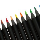 Карандаши 18 цветов пластиковые, deVENTE Juicy Black, трёхгранные, 2М, 3 мм, тонированные в чёрный цвет - Фото 3