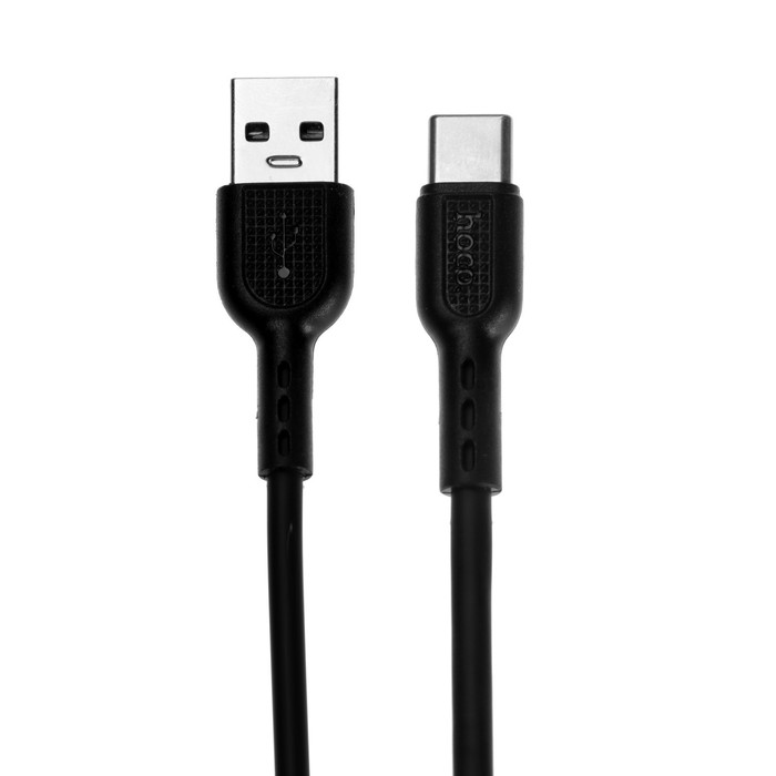 Кабель Hoco X33, Type-C - USB, 5 А, 1 м, PVC оплетка, черный - фото 51484278