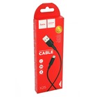 Кабель Hoco X25, Type-C - USB, 3 А, 1 м, PVC оплетка, чёрный 7686958 - фото 14019350