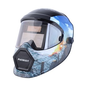 Маска сварщика PATRIOT WH600E, 138.4×113.5×9 мм, 9-13 DIN, Li-Ion, LIVE COLOR, коробка