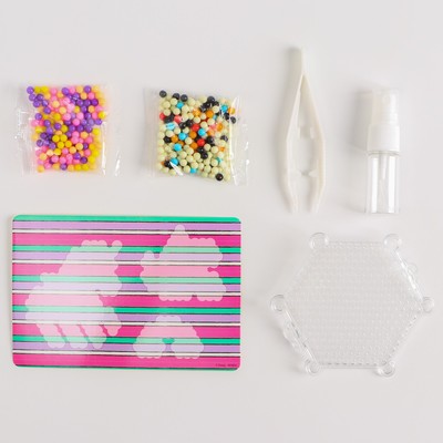 Аквамозаика с декорациями «Минни Маус и единорог», 3 фигурки, 300 шариков