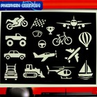 Набор для рисования светом «Машинка» + доска напиши и сотри, ручка с фонариком, маркер - Фото 4