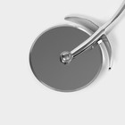 Нож для пиццы и теста Доляна Dali, нержавеющая сталь, серебристый - Фото 5