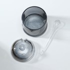 Набор банок стеклянных для сыпучих продуктов «Винни», 300 мл, 9×12, с ложкой, 2 шт, цвет серый - Фото 3