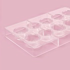 Форма для конфет и шоколада «Конфи», 20×12×2.5 см, 10 ячеек 3×1.5 см, пластик, прозрачная - Фото 3