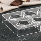Форма для шоколада и конфет «Сердце», 20×12×2,5 см, 8 ячеек (4×4×1 см) - Фото 2