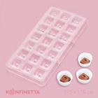 Форма для конфет и шоколада KONFINETTA «Восход», 27.5×17.5×2.5 см, 21 ячейка 2.5×2.5×1 см, прозрачная - Фото 1