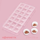 Форма для конфет и шоколада KONFINETTA «Восход», 27.5×17.5×2.5 см, 21 ячейка 2.5×2.5×1 см, пластик, прозрачная - Фото 2