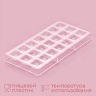 Форма для конфет и шоколада KONFINETTA «Клевер», 27.5×17.5×2.5 см, 21 ячейка 2.5×2.5×1 см, пластик, прозрачная - Фото 3