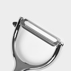 Овощечистка Доляна «Идея», нержавеющая сталь, чёрная - Фото 5