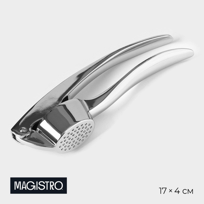 Пресс для чеснока Magistro Volt, нержавеющая сталь, серебристый - Фото 1