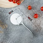 Нож для пиццы и теста Magistro Volt, нержавеющая сталь, серебристый - Фото 3