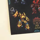 Наклейки детские бумажные «Роботы», 14 х 21 см (комплект 5 шт) - фото 29786327