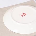 Тарелка керамическая десертная Доляна «Микаэла», d=20 см, цвет красно-розовый - Фото 3