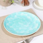 Тарелка керамическая десертная Доляна «Микаэла», d=20 см, цвет бирюзовый - Фото 2