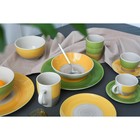 Салатник Доляна «Подсолнух», 800 мл, d=14 см, керамика, зелёный - Фото 6