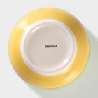 Салатник Доляна «Подсолнух», 800 мл, d=14 см, керамика, зелёный - Фото 4