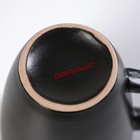 Кружка Доляна «Глянец», 380 мл, керамика, чёрный 6494388