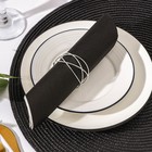 Кольцо для салфетки Universe, 5×5×2.5 см, железо, серебристое - Фото 2