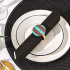 Кольцо для салфетки Candy, 4.1×4.2×4.9 см, круг, цвет металла золотой 7378933