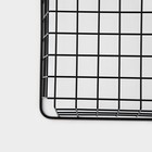 Корзина для хранения Доляна «Эрин», 28×22×11 см, цвет чёрный - фото 9731765