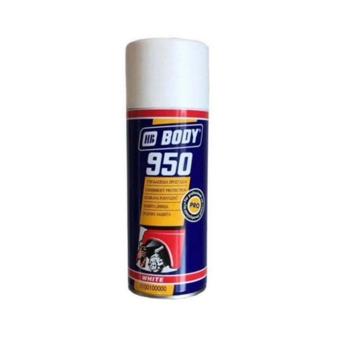 Аэрозольный антикоррозийный состав Body 950, белый, 0.4 л - Фото 1