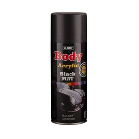 Аэрозольная краска Body, черная, матовая, 0,4 л