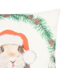 Чехол на подушку Этель "Рождественский кролик" 40 х 40 см, 100% п/э - Фото 2
