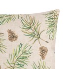 Наволочка декоративная новогодняя «Этель. Веточки», 40×40 см, велюр - Фото 2