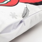 Наволочка декоративная Этель «Real Santa», 40х40 см, 100 п/э, велюр - фото 47138639